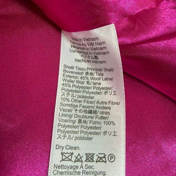 J. Crew wool blend Lady day coat in brilliant berry size 4 NWT - Picture 9 of 11